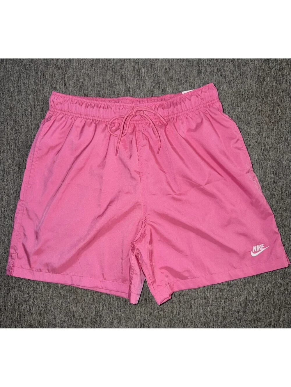 Nike Club Flow Men Medium Woven Lined Shorts Pinksicle/White FN3307-684 New